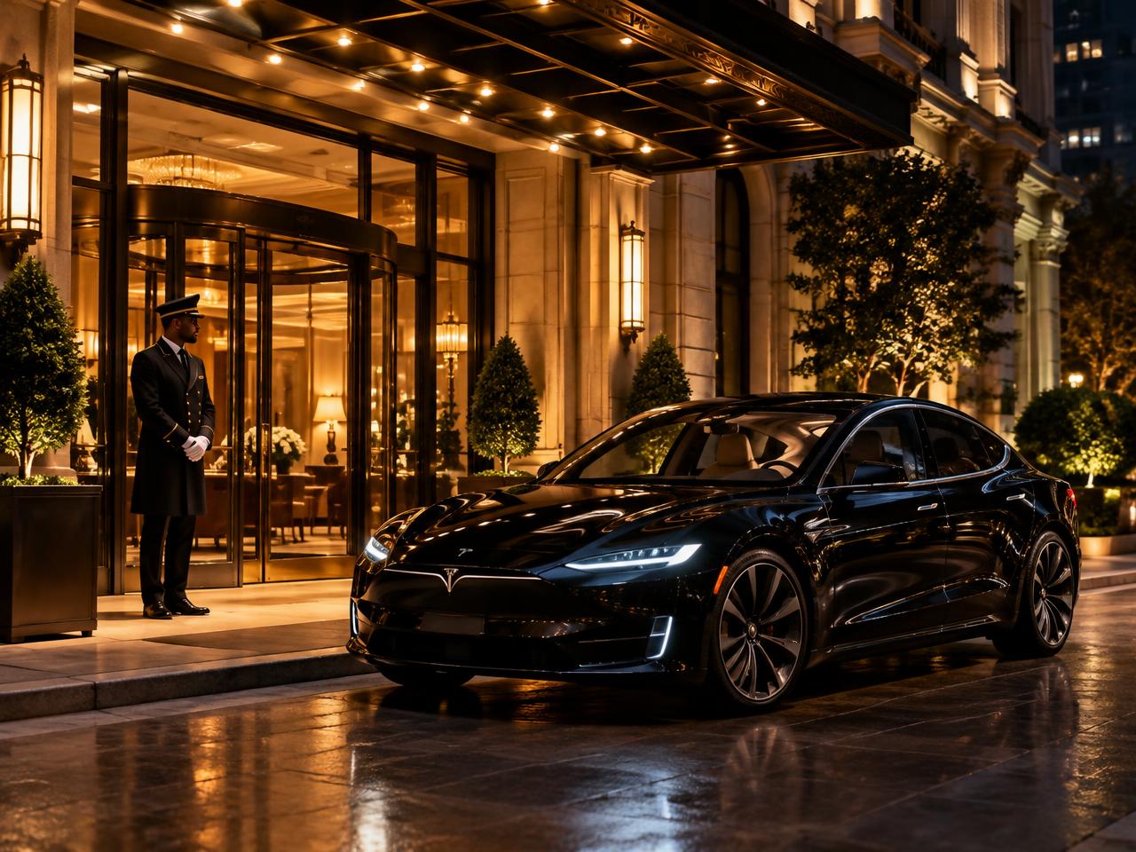 Tesla Model S van Elite Taxi